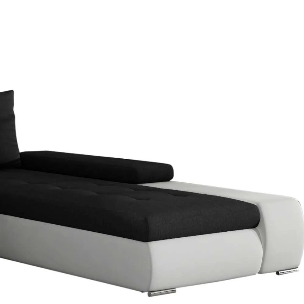 Wohnen Sofas<Couchlandschaft in Schwarzbraun und Weiß - Trioto