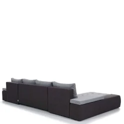 Wohnen Sofas<Couchlandschaft in Schwarzbraun und Weiß - Trioto