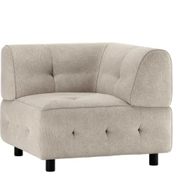 Wohnen Sofas<Couchmodul Ecke in Hellgrau meliert - Curtici