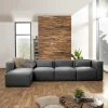 Wohnen Sofas<Couchmodul Kombination in Anthrazit - Telrama (fünfteilig)
