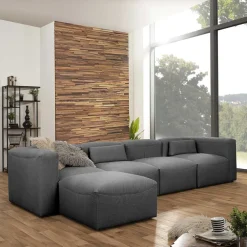 Wohnen Sofas<Couchmodul Kombination in Anthrazit - Telrama (fünfteilig)