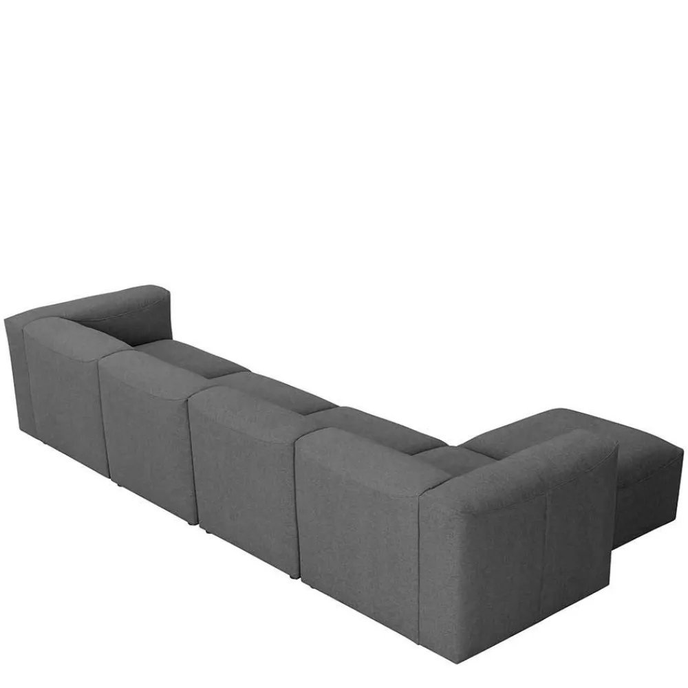 Wohnen Sofas<Couchmodul Kombination in Anthrazit - Telrama (fünfteilig)