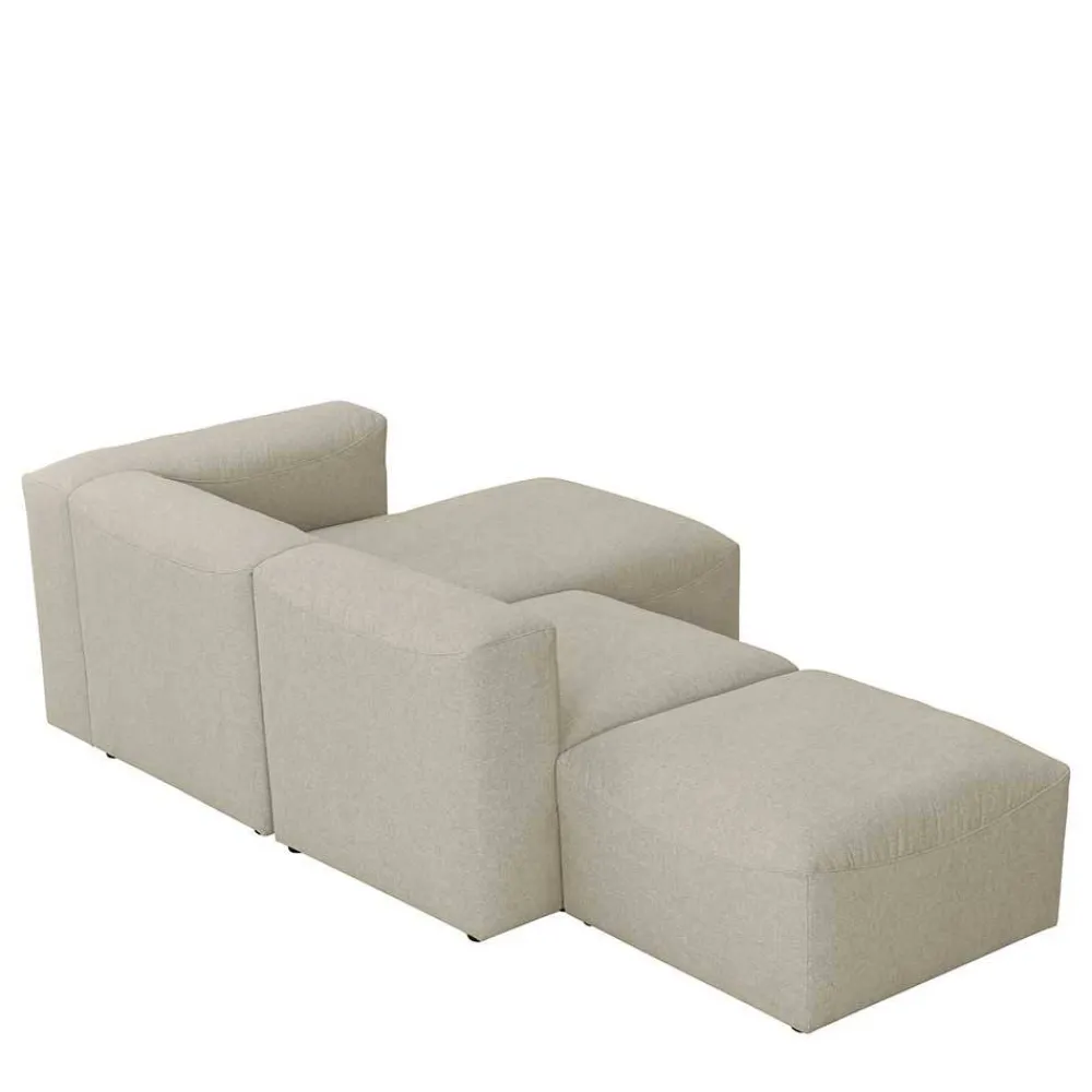 Wohnen Sofas<Couchmodule Kombi in Cremeweiß - Tembreno (dreiteilig)