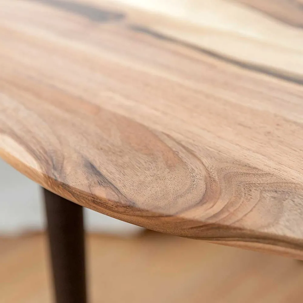 Wohnen Tische<Couchtisch aus Massivholz Nussbaum - Continento
