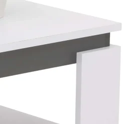 Wohnen Tische<Couchtisch in Weiß mit Anthrazit - Blacky