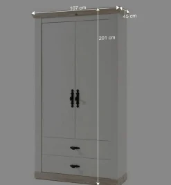 Wohnen Garderoben<Country Flurmöbel Kombi Set - Nedita (fünfteilig)