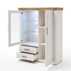 Wohnen Highboards<Country Highboard Vitrine mit Stauraum - Samula