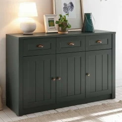Wohnen Sideboards<Country Kombi-Kommode in Dunkelgrün - Niestov
