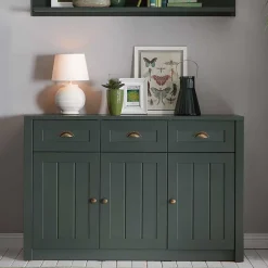Wohnen Sideboards<Country Kombi-Kommode in Dunkelgrün - Niestov