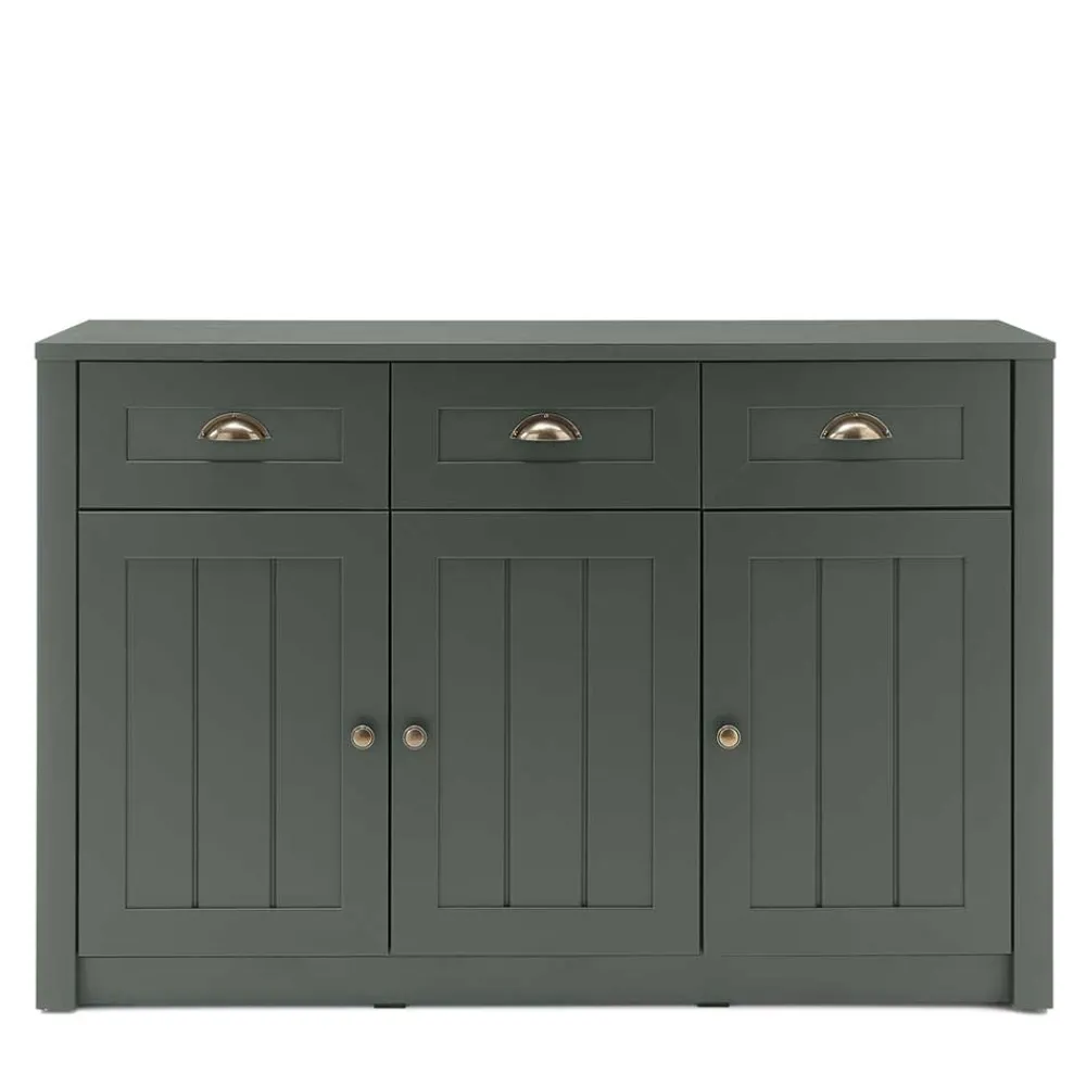 Wohnen Sideboards<Country Kombi-Kommode in Dunkelgrün - Niestov