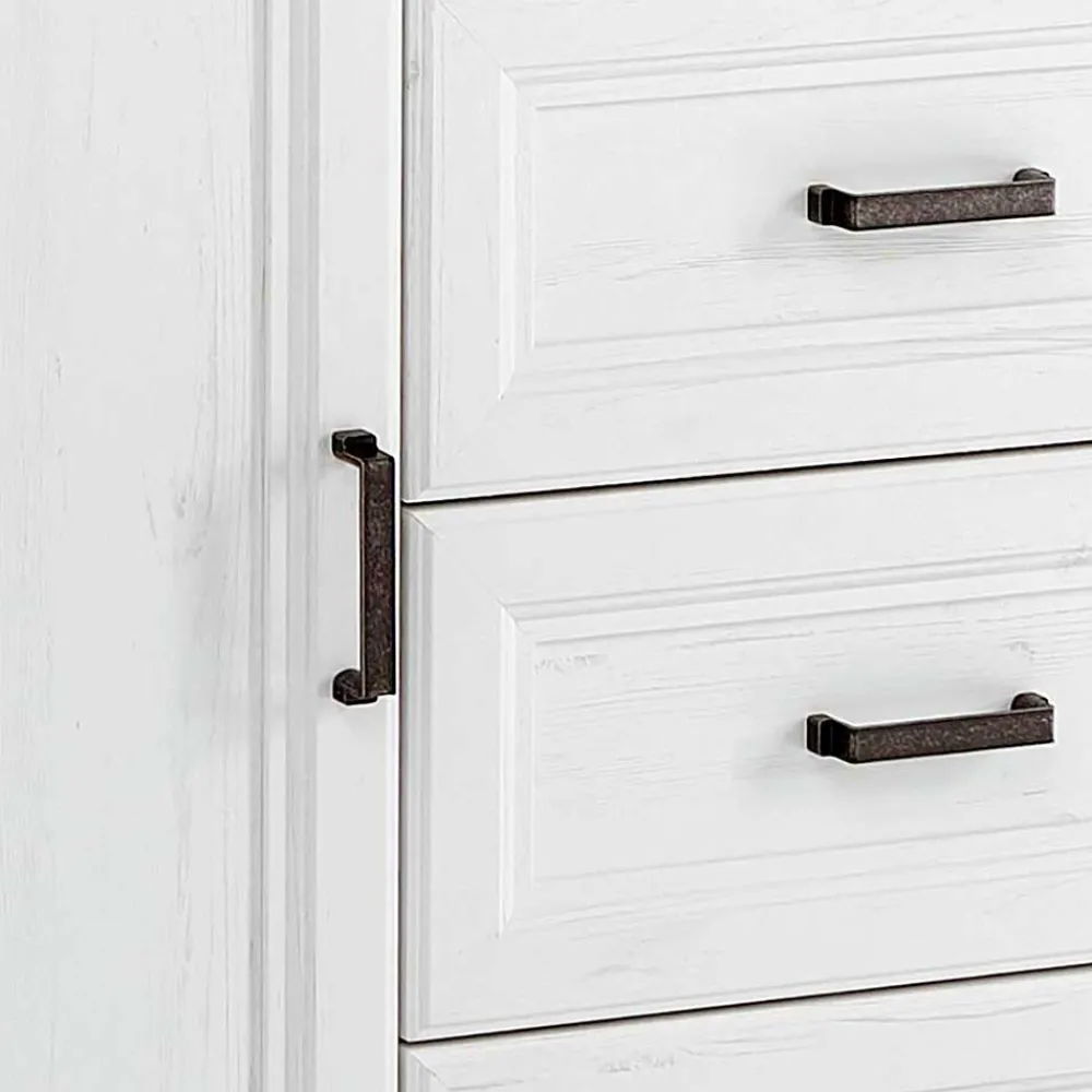 Wohnen Sideboards<Country Style Anrichte in Weiß mit Eiche - Mehady