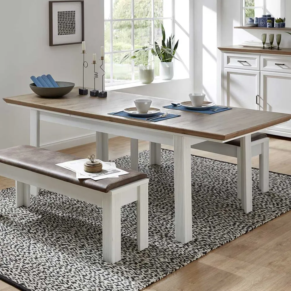 Wohnen Tische<Country Style Ausziehtisch zweifarbig - Sinolita