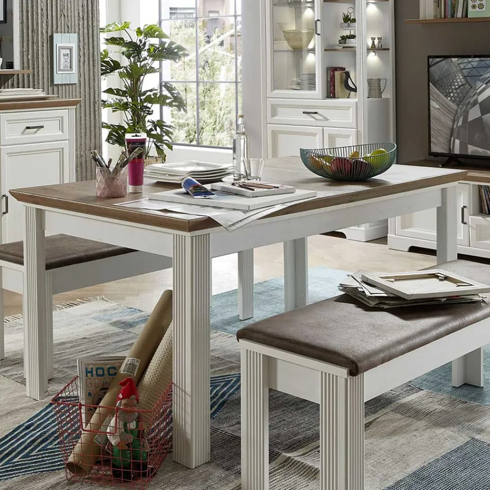 Wohnen Tische<Country Style Ausziehtisch zweifarbig - Sinolita