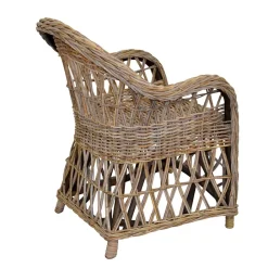 Wohnen Sessel<Country Style Rattansessel in Grey Wash - Lazium