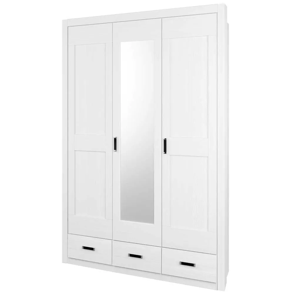 Wohnen Kleiderschränke<Country Style Schrank in Pinie Weiß - Imtreba I