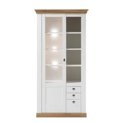 Wohnen Vitrinen<Country Style Vitrinenschrank zweifarbig - Diatara