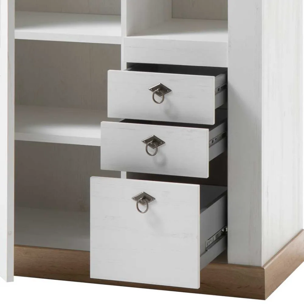 Wohnen Vitrinen<Country Style Vitrinenschrank zweifarbig - Diatara