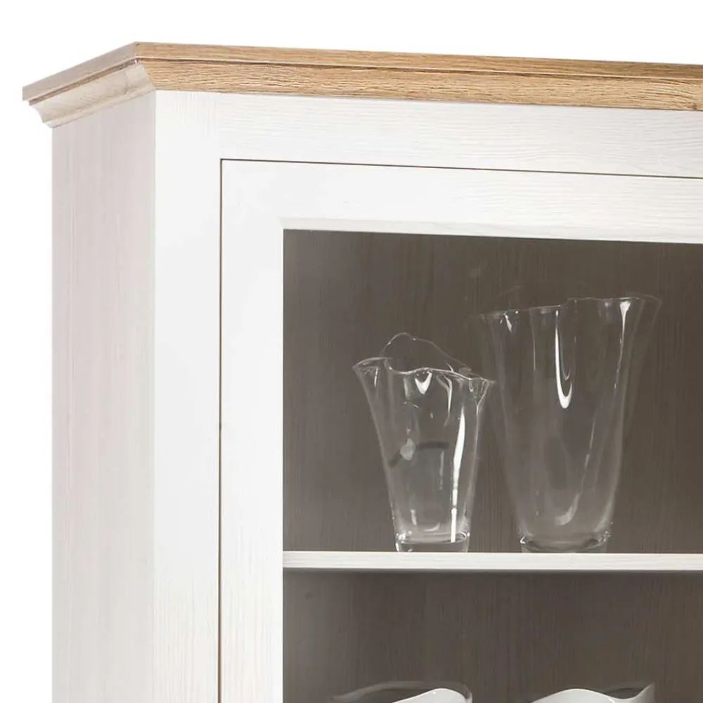 Wohnen Vitrinen<Country Style Vitrinenschrank 76x205x40 cm - Mascus