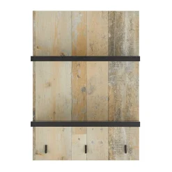 Wohnen Regale<Country Style Wandboard mit 2 Böden & 3 Haken - Garisa