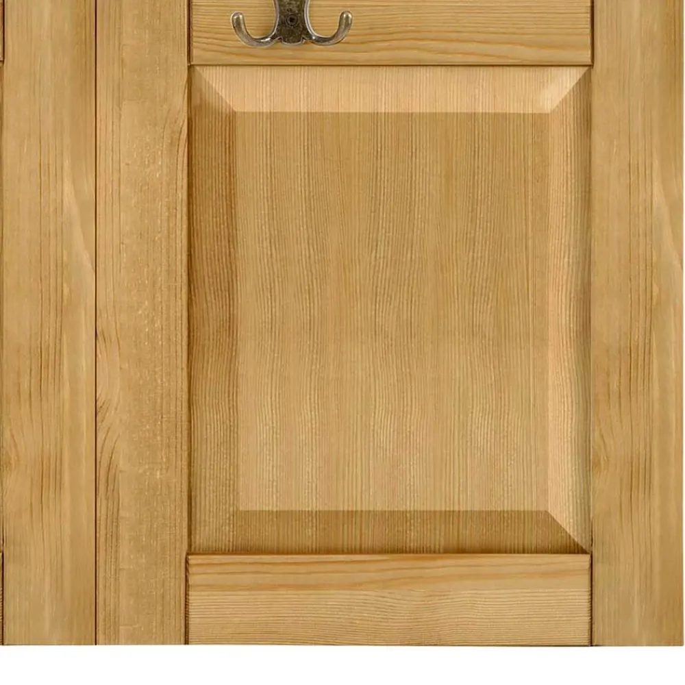 Wohnen Garderoben<Country Style Wandgarderobe Paneel aus Kiefer - Zavieca