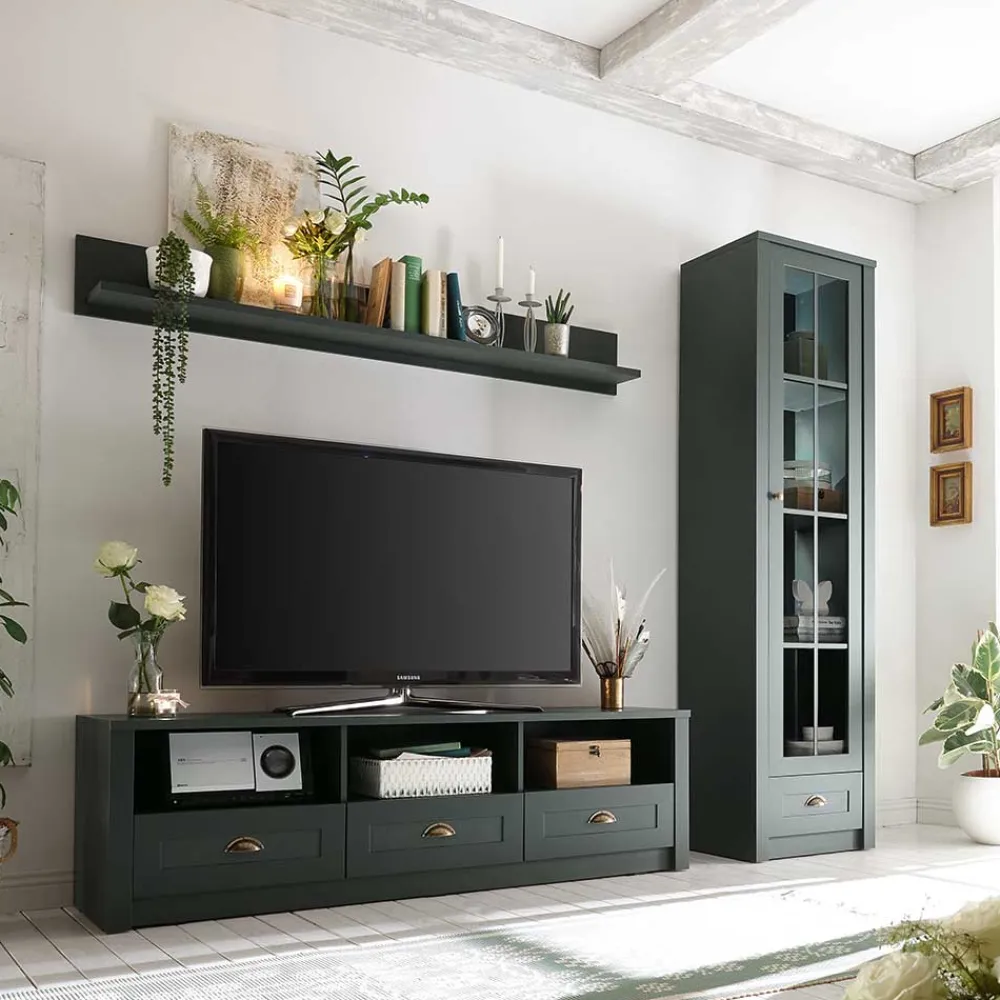 Wohnen Wohnwände<Country TV Board & Möbel Set - Niestov (dreiteilig)