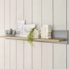 Wohnen Regale<Country Wandboard in Lichtgrau & Eiche Optik - Buleta