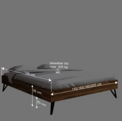 Wohnen Betten<Dachzimmer Holzbett mit 190cm Länge - Mandirov