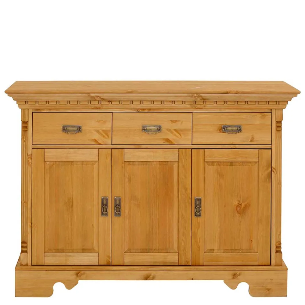 Wohnen Sideboards<Dekorative Kombi Kommode aus Kiefer massiv - Fausanda