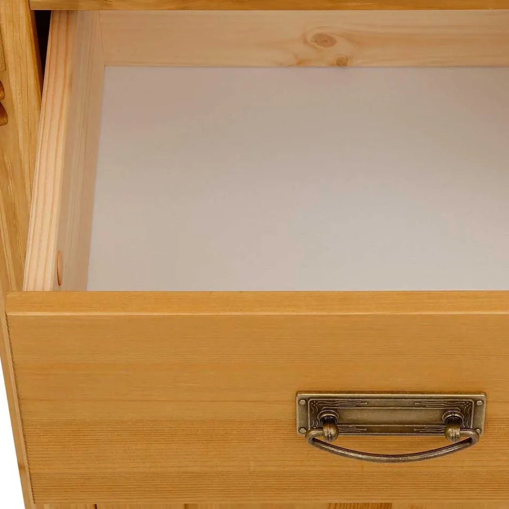 Wohnen Sideboards<Dekorative Kombi Kommode aus Kiefer massiv - Fausanda