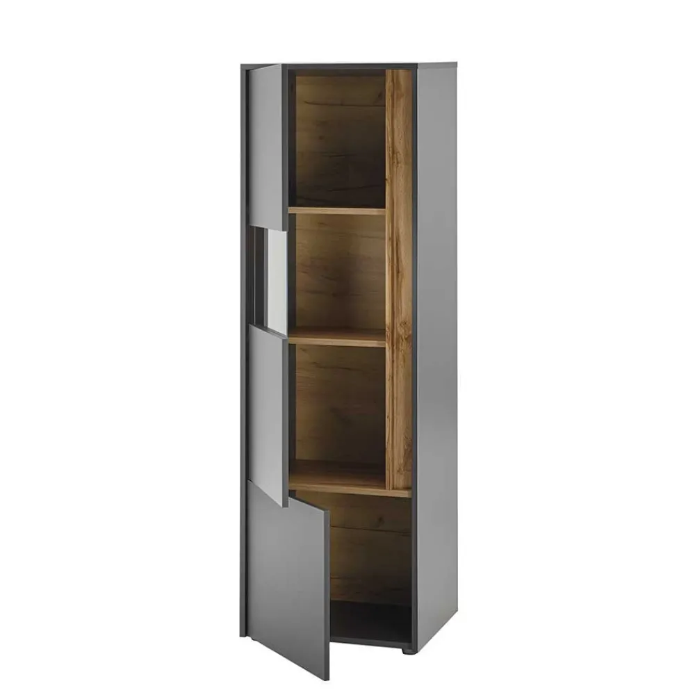 Wohnen Wohnwände<Design Anbauwand fürs Wohnzimmer - Ahilav (dreiteilig)