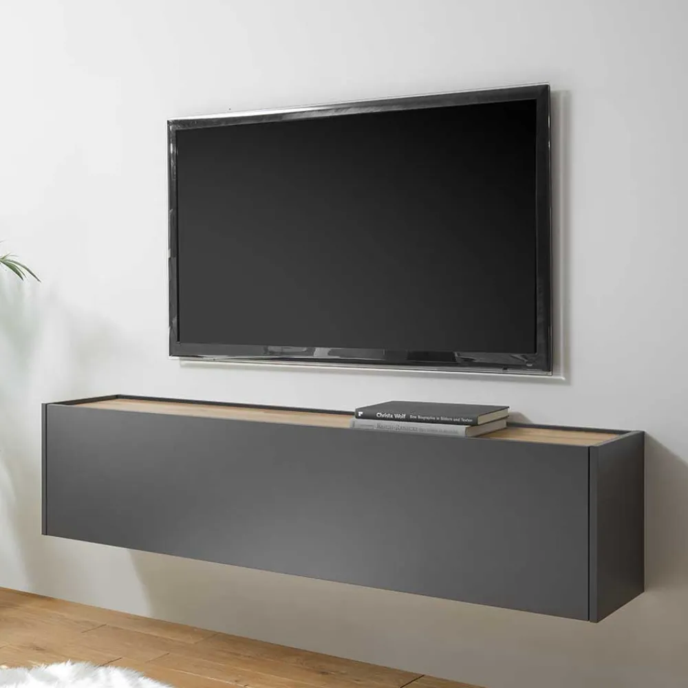 Wohnen Wohnwände<Design Anbauwand fürs Wohnzimmer - Ahilav (dreiteilig)