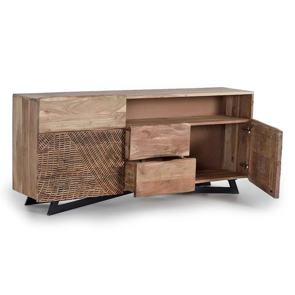 Wohnen Sideboards<Design Anrichte aus Massivholz - Merlan