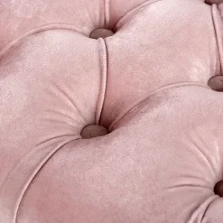 Wohnen Sitzbank<Design Bank in Pink Samt - Saluds