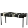 Wohnen Sitzbank<Design Bank in Schwarz mit Weiß - Giuseppa