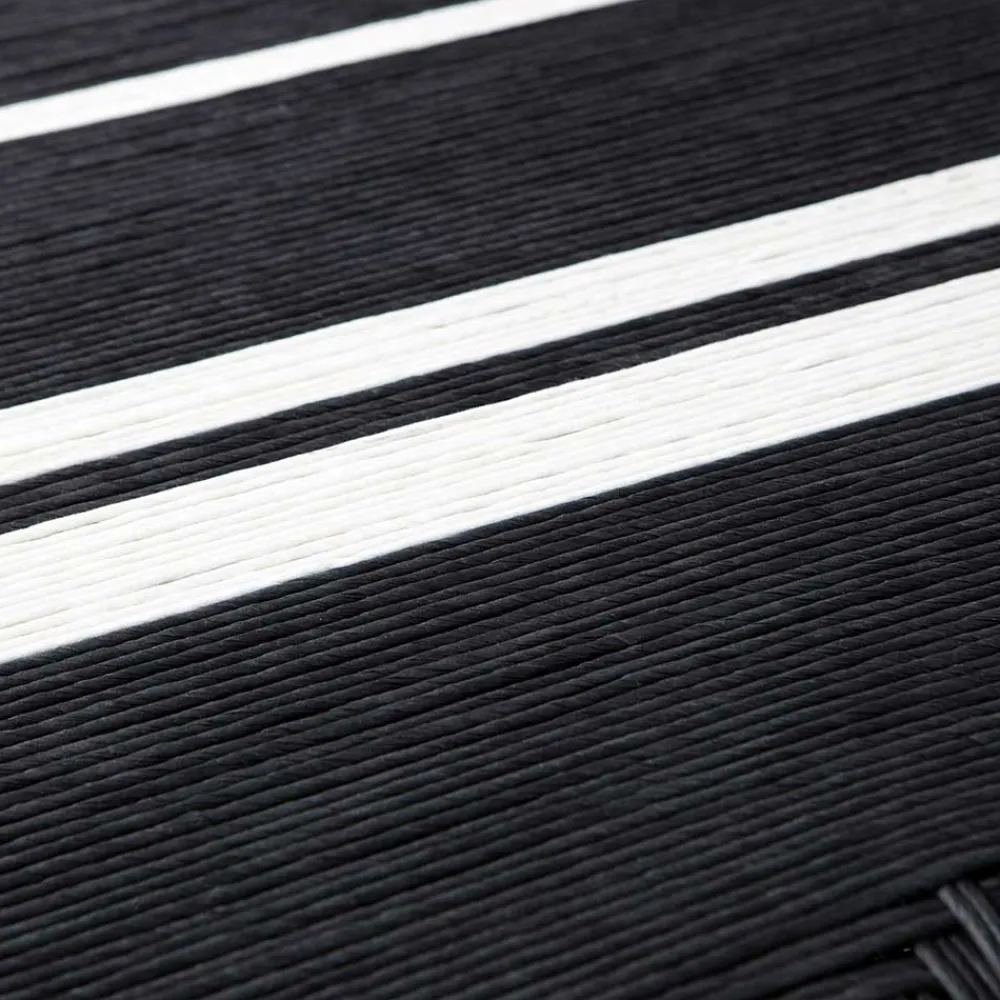 Wohnen Sitzbank<Design Bank in Schwarz mit Weiß - Giuseppa