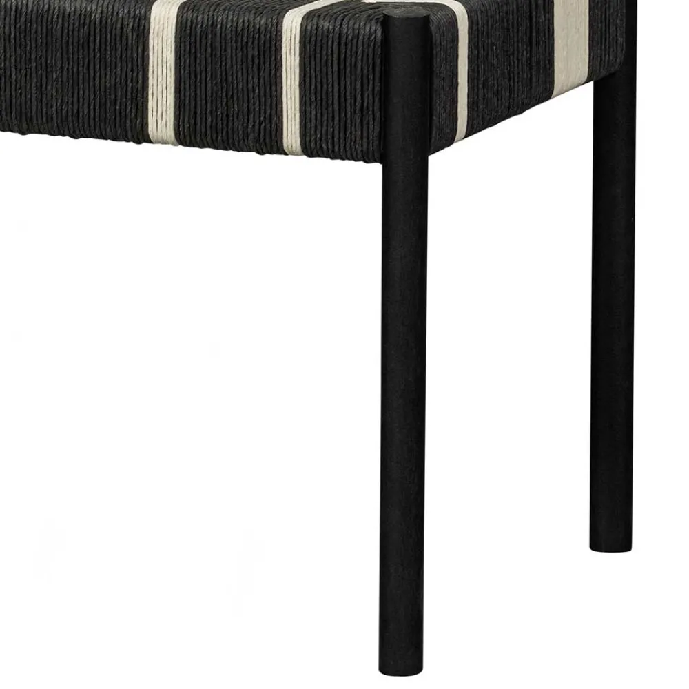 Wohnen Sitzbank<Design Bank in Schwarz mit Weiß - Giuseppa