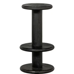 Wohnen Hocker<Design Barhocker aus schwarzem Massivholz - Vionna