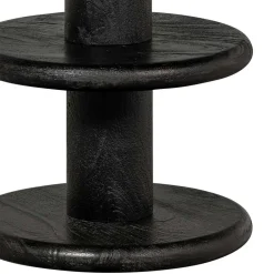 Wohnen Hocker<Design Barhocker aus schwarzem Massivholz - Vionna