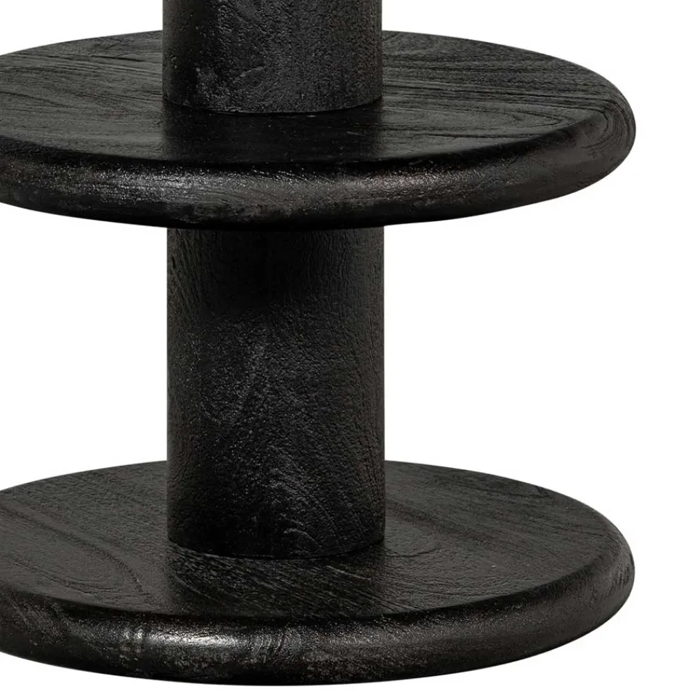 Wohnen Hocker<Design Barhocker aus schwarzem Massivholz - Vionna