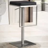 Wohnen Hocker<Design Barhocker in Schwarz und Silber - Hallein