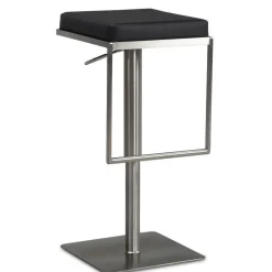 Wohnen Hocker<Design Barhocker in Schwarz und Silber - Hallein