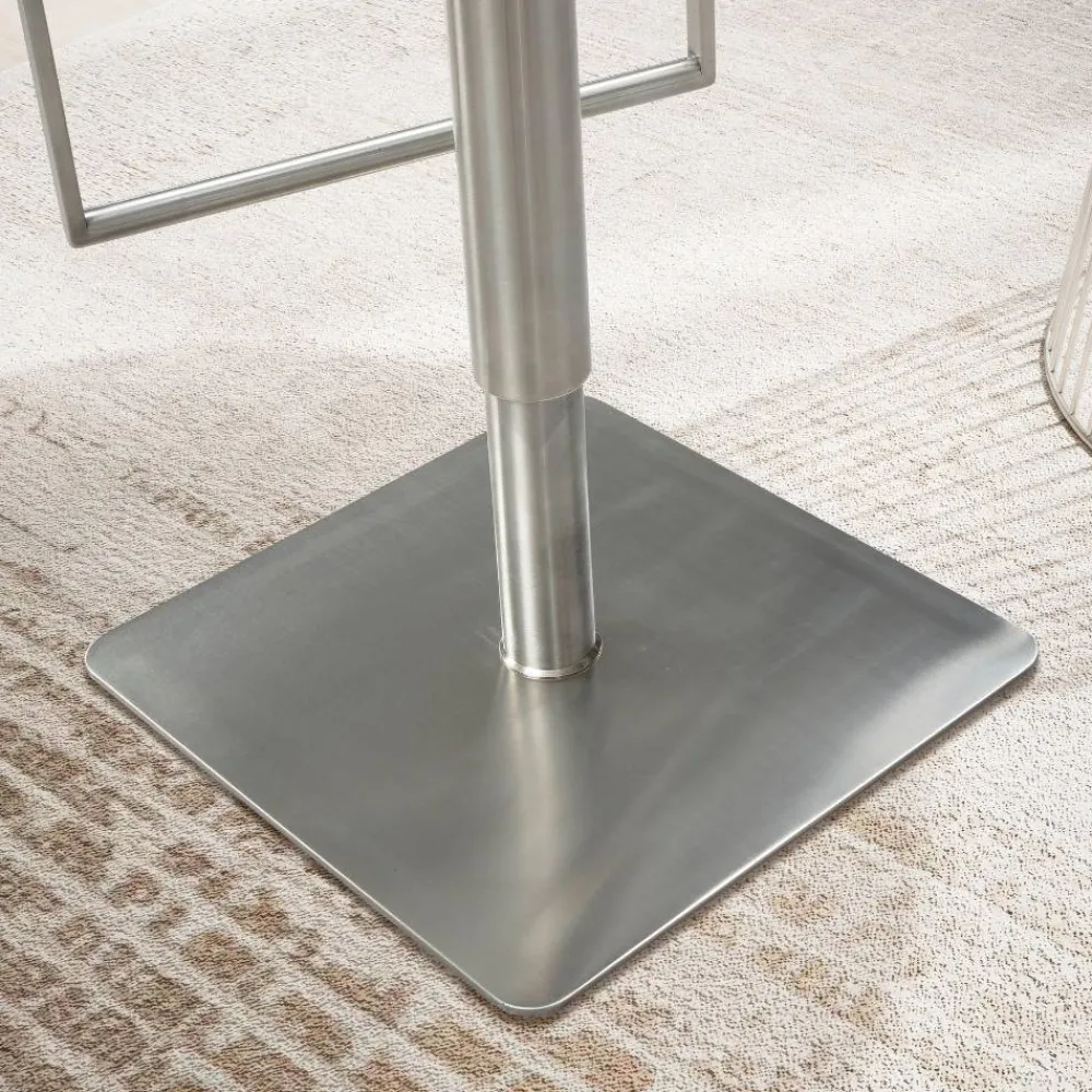 Wohnen Hocker<Design Barhocker in Schwarz und Silber - Hallein