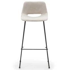 Wohnen Hocker<Design Barstühle in Beige & Schwarz - Heats (2er Set)