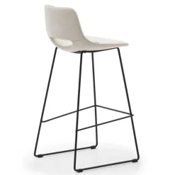Wohnen Hocker<Design Barstühle in Beige & Schwarz - Heats (2er Set)