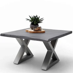 Wohnen Tische<Design Baumkanten-Couchtisch in Grau - Siestago