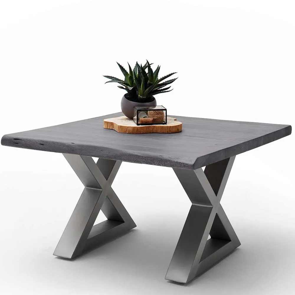 Wohnen Tische<Design Baumkanten-Couchtisch in Grau - Siestago