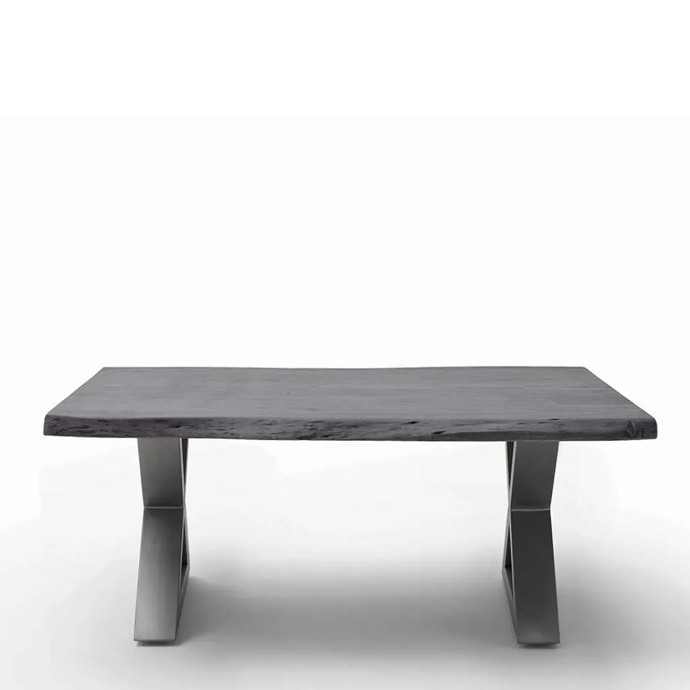 Wohnen Tische<Design Baumkanten-Couchtisch in Grau - Siestago