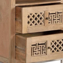 Wohnen Vitrinen|Regale<Design Bücherregal aus Mangobaum Massivholz - Valuta