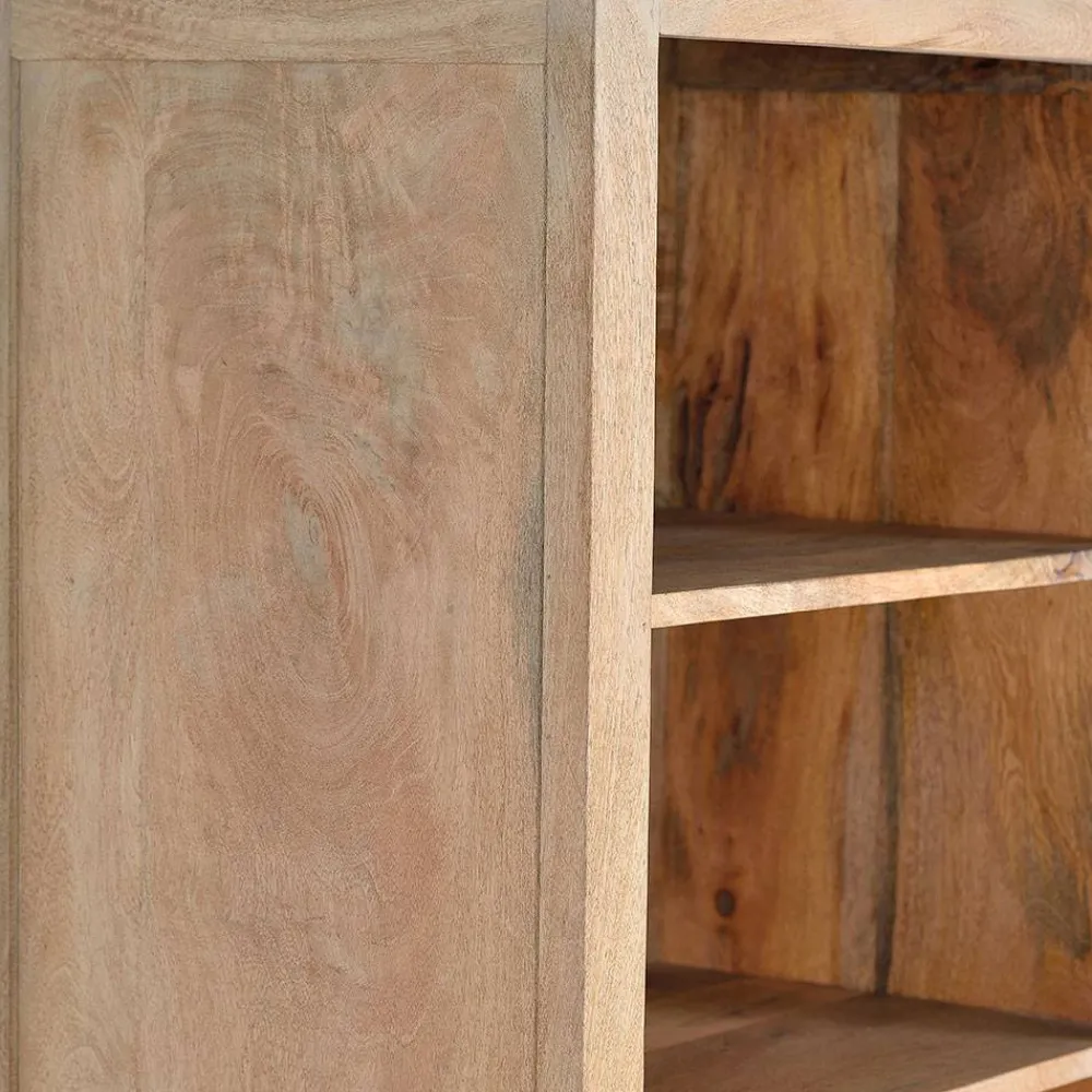 Wohnen Vitrinen|Regale<Design Bücherregal aus Mangobaum Massivholz - Valuta