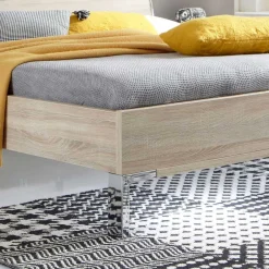Wohnen Betten<Design Bett Agosta in Eiche Sägerau